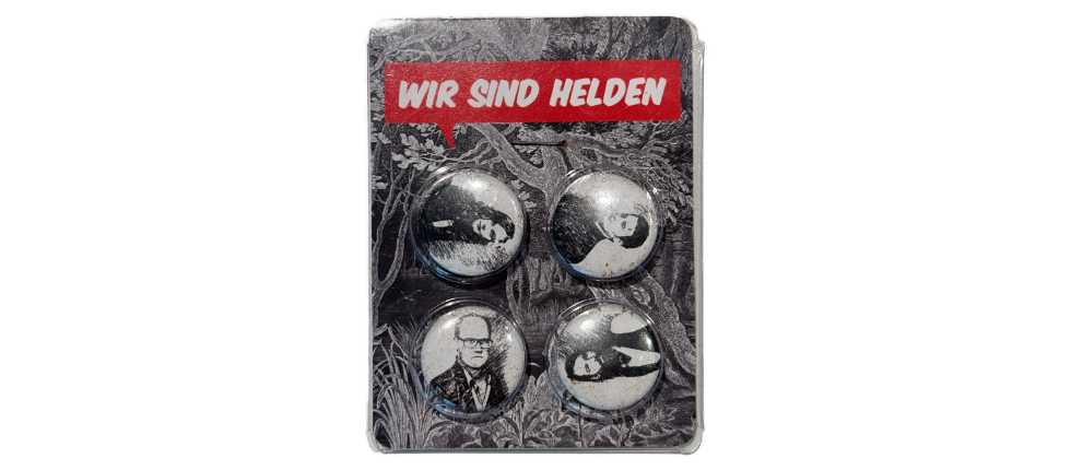  4er Button Pack "Wir sind Helden", Button-Set 